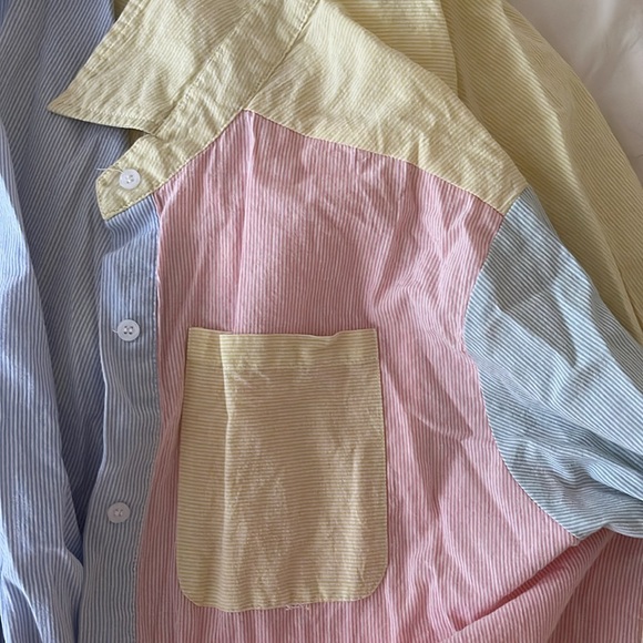 Multiple Colored Seer Sucker Button Up - Picture 3 of 3